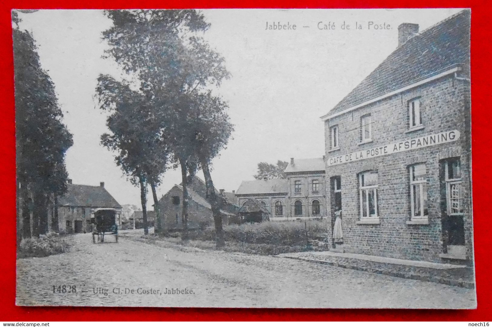 CPA 1915 Jabbeke. Café De La Poste. Flamme XV. Armee-Korps. MarineKorps - Jabbeke