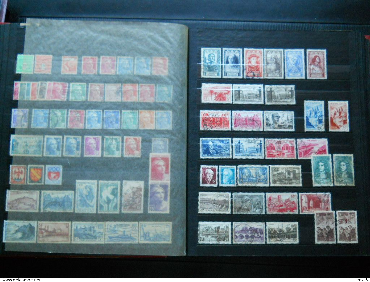 Album timbres francais oblitérés et colonies neufs et oblitérés ,plus de 2000 timbres