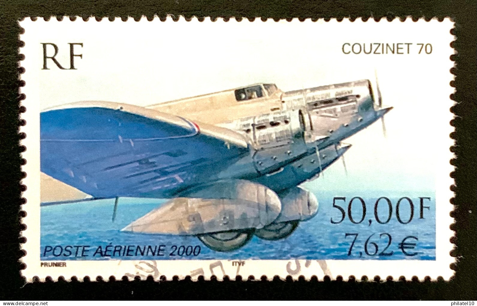 2000 FRANCE N 64 POSTE AERIENNE - COUZINET 70 - OBLITERE - 1960-.... Afgestempeld