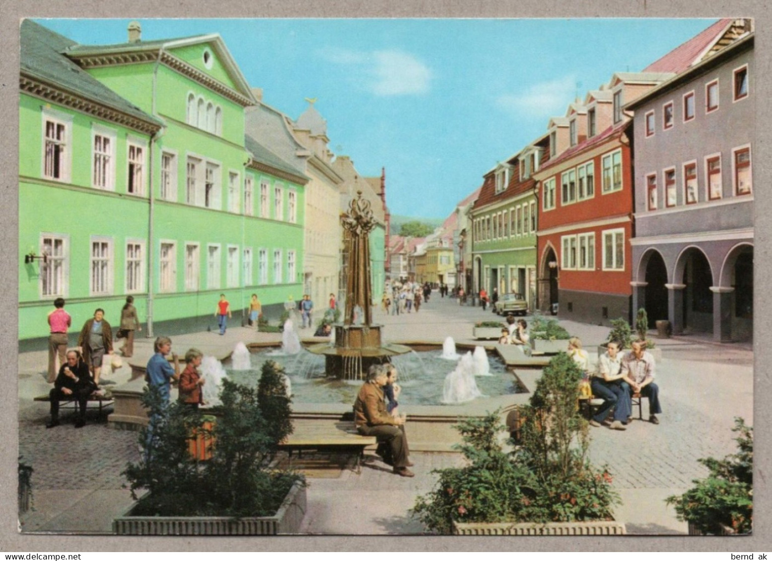 029#  BRD - 6 Color- AK: Suhl - Waffenmuseum, Rathaus, Warenhaus, Interhotel (alle Karten Im Bild) - Suhl