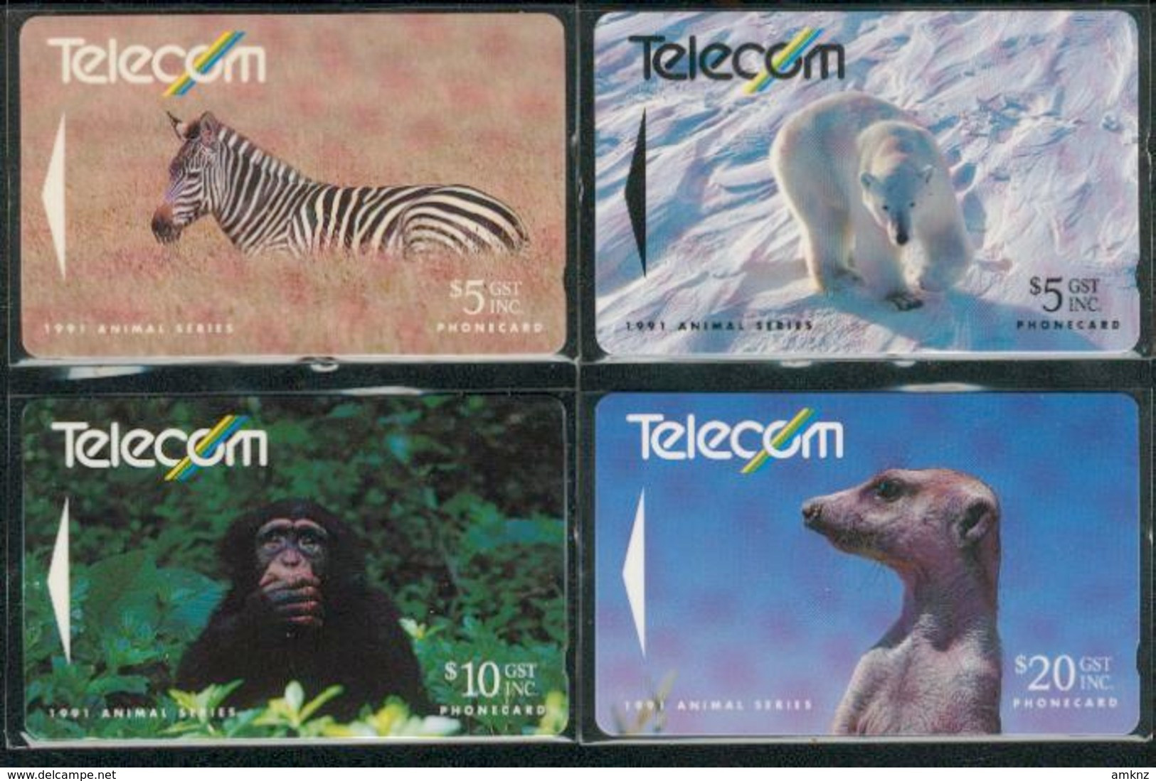 New Zealand - 1991 Animals Set (4) - NZ-G-33/36 - Very Fine Used - New Zealand