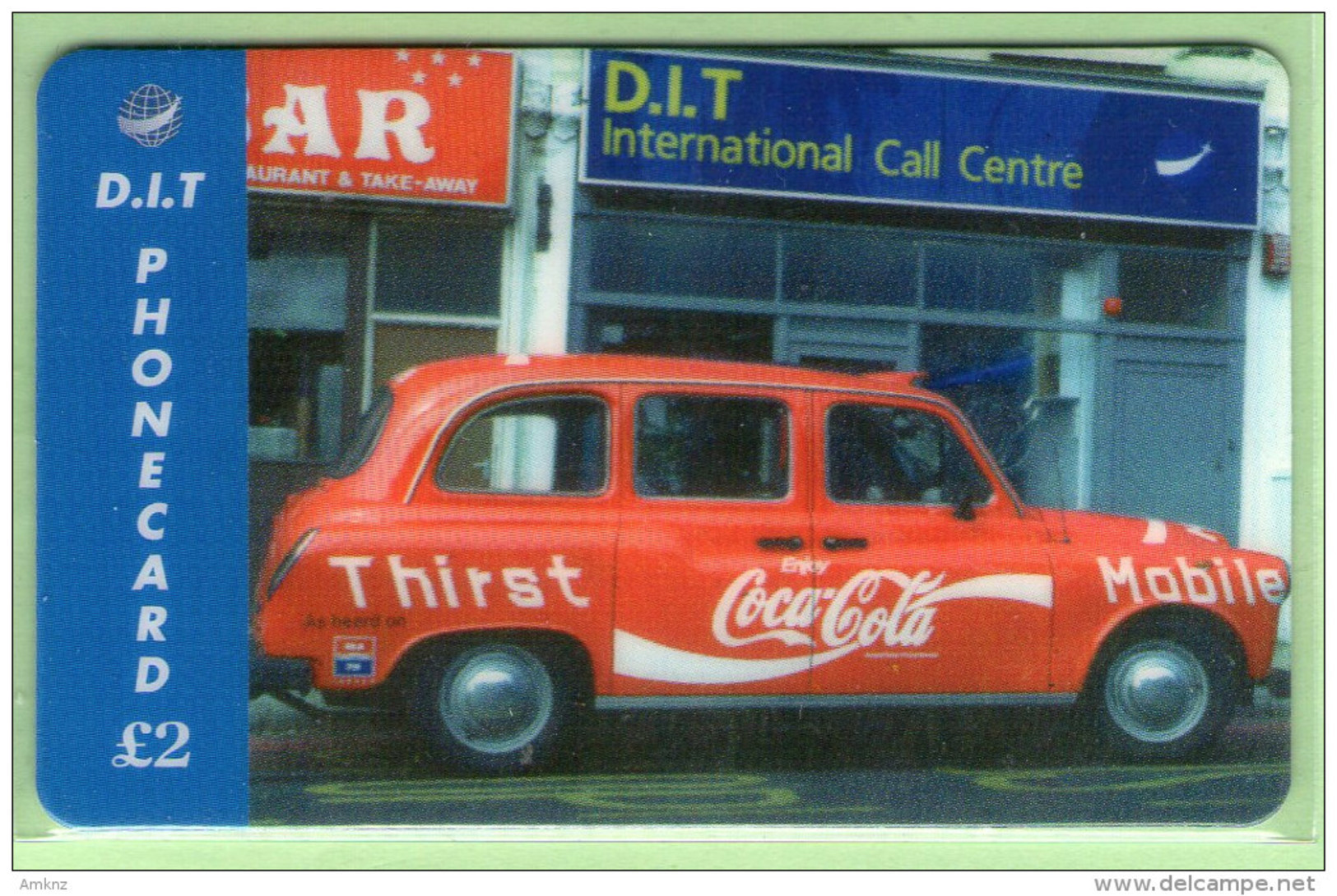 Great Britain - DIT - 1996 Coca Cola - £2 London Cab I - Mint - Advertising