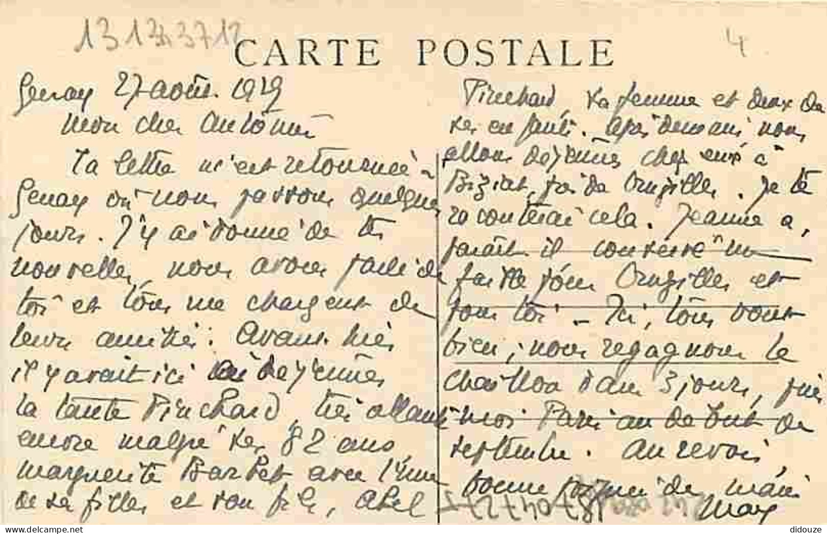 69 - Neuville Sur Saone - Vue Générale Prise De Villevert - Correspondance - CPA - Voir Scans Recto-Verso - Neuville Sur Saone