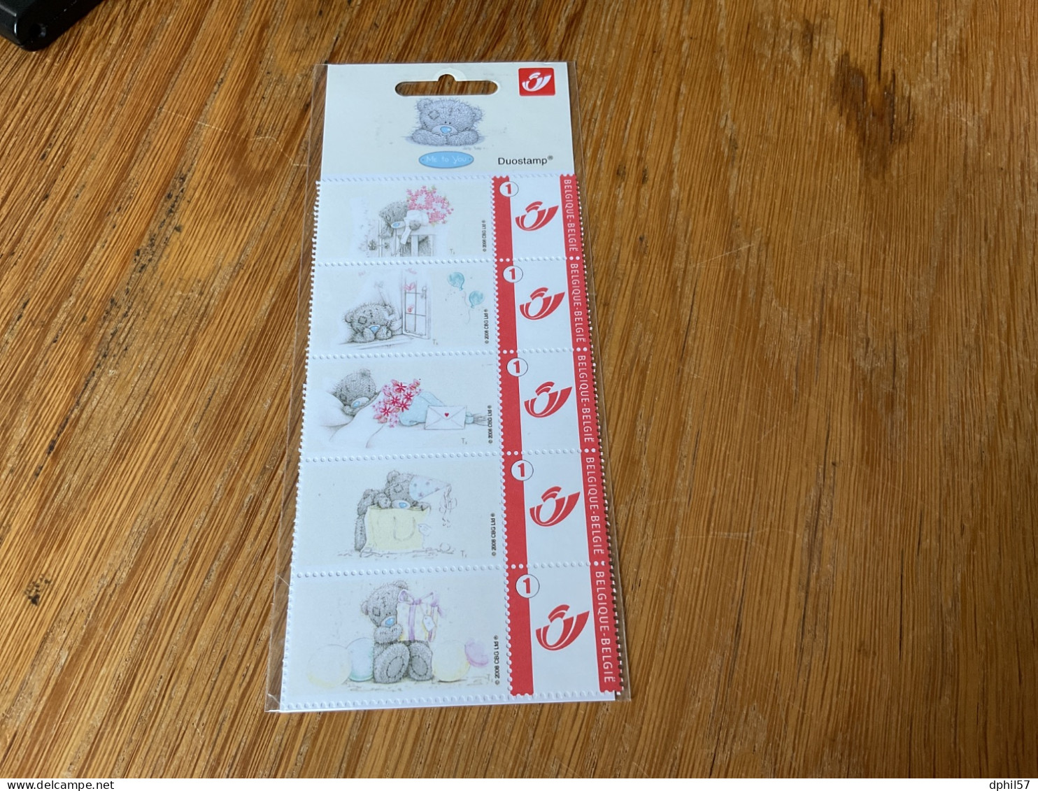 Belgique Bande De 5 Timbres Duostamps Tatty Teddy . VF 7,15€ - Ungebraucht