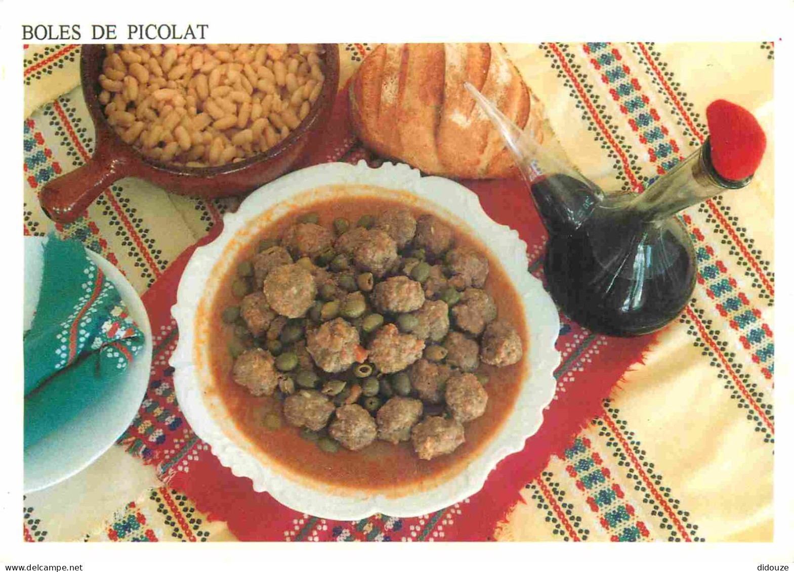 Recettes De Cuisine - Boles De Picolat - Gastronomie - CPM - Carte Neuve - Voir Scans Recto-Verso - Recetas De Cocina