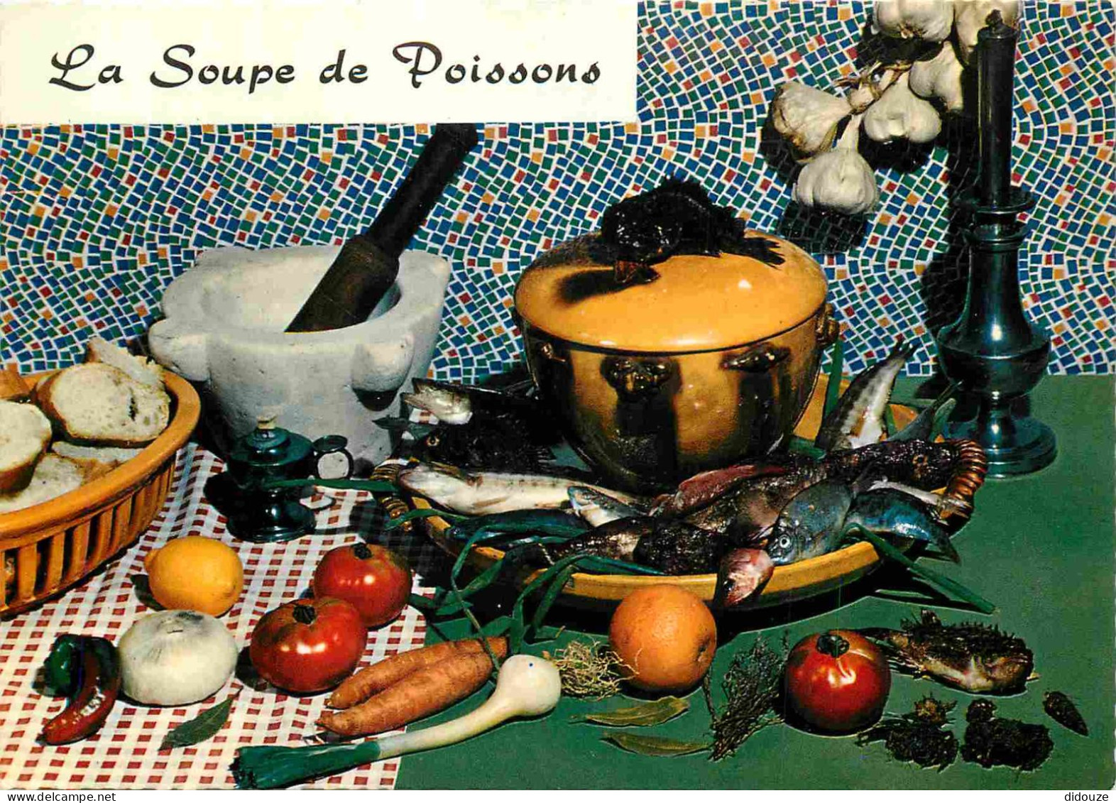 Recettes De Cuisine - Soupe De Poissons - Gastronomie - CPM - Voir Scans Recto-Verso - Ricette Di Cucina