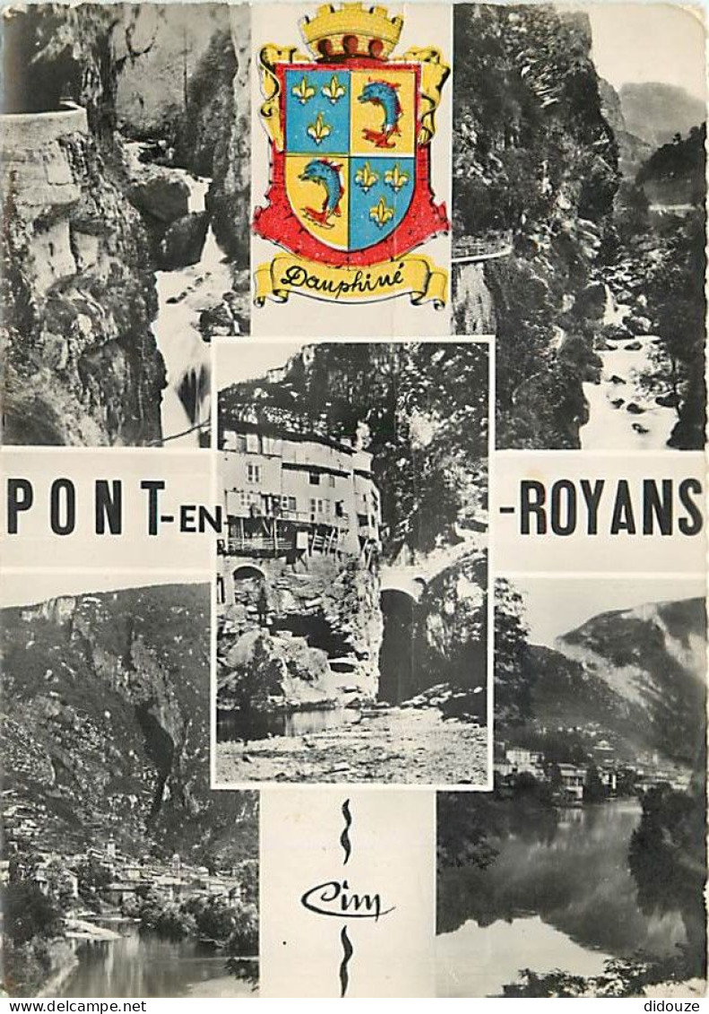 38 - Pont En Royans - Multivues - Blasons - Mention Photographie Véritable - Carte Dentelée - CPSM Grand Format - Voir S - Pont-en-Royans