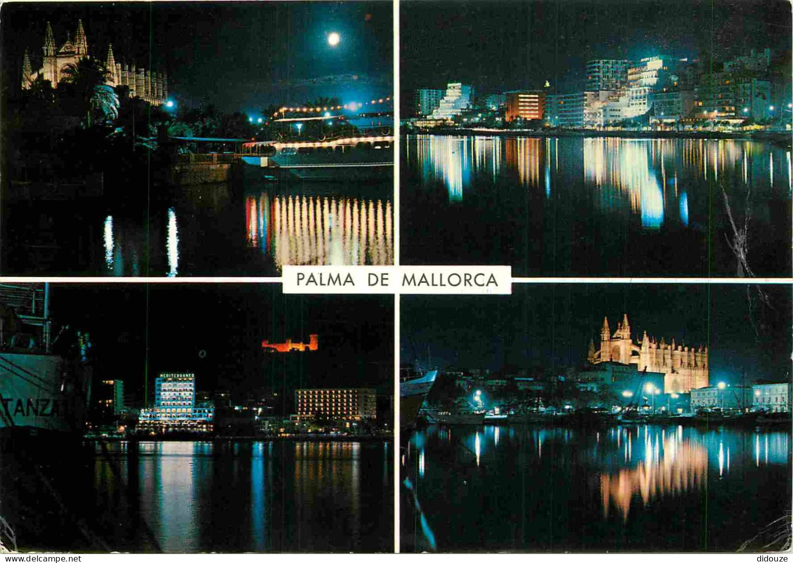 Espagne - Espana - Islas Baleares - Palma De Mallorca - Multivues - Vue De Nuit - CPM - Voir Scans Recto-Verso - Palma De Mallorca