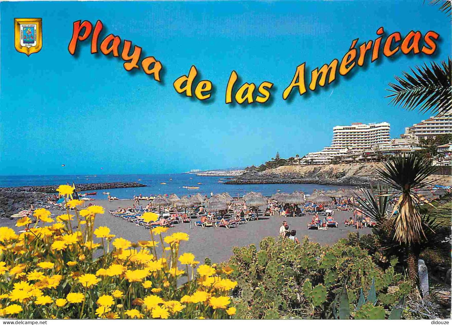 Espagne - Espana - Islas Canarias - Tenerife - Playa De Las Américas - Fleurs - Immeubles - Architecture - CPM - Voir Sc - Tenerife