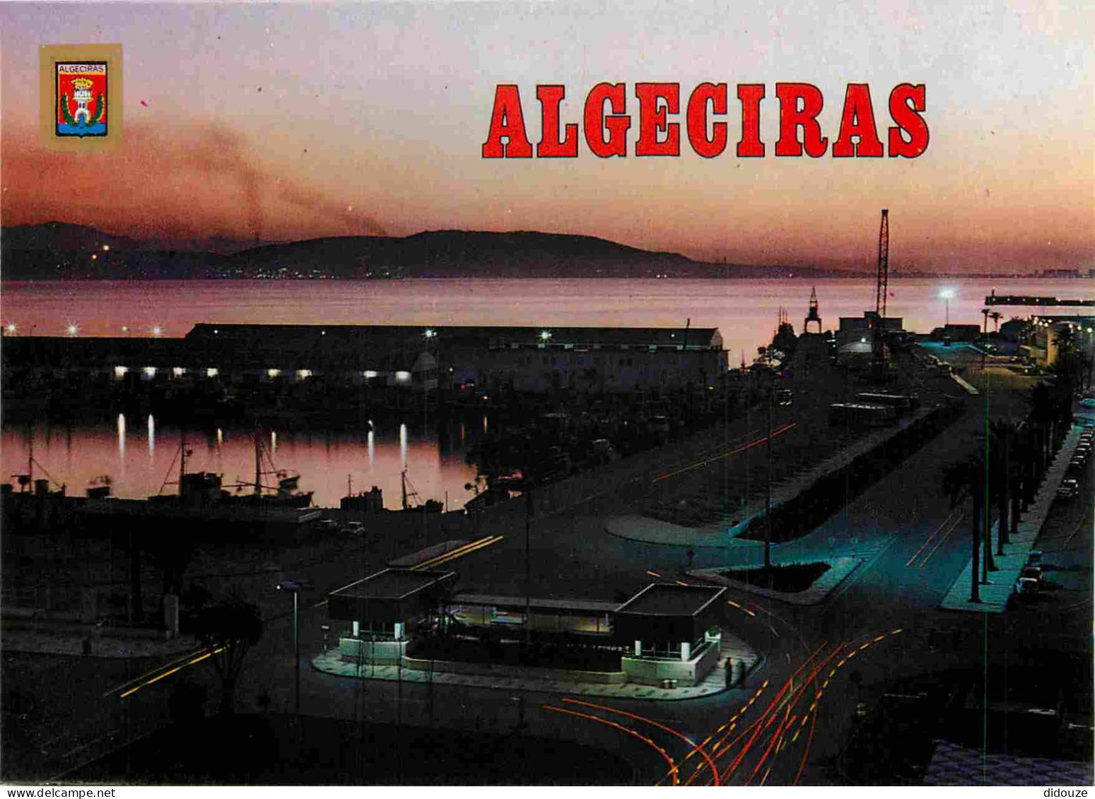 Espagne - Espana - Andalucia - Algeciras - Vista Nocturna Del Puerto - Vue Noctume Du Port - CPM - Voir Scans Recto-Vers - Cádiz
