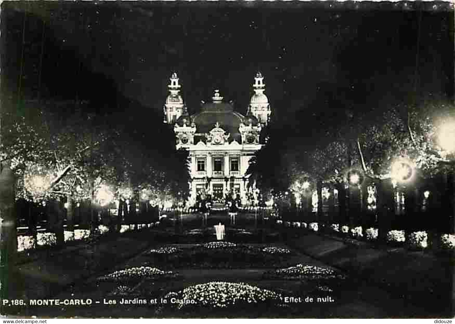 Monaco - Monte-Carlo - Les Jardins Et Le Casino - Vue De Nuit - CPM - Voir Scans Recto-Verso - Casinò