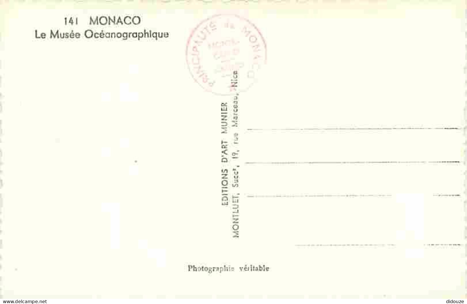 Monaco - Le Musée Océanographique - Carte Neuve - CPM - Voir Scans Recto-Verso - Musée Océanographique