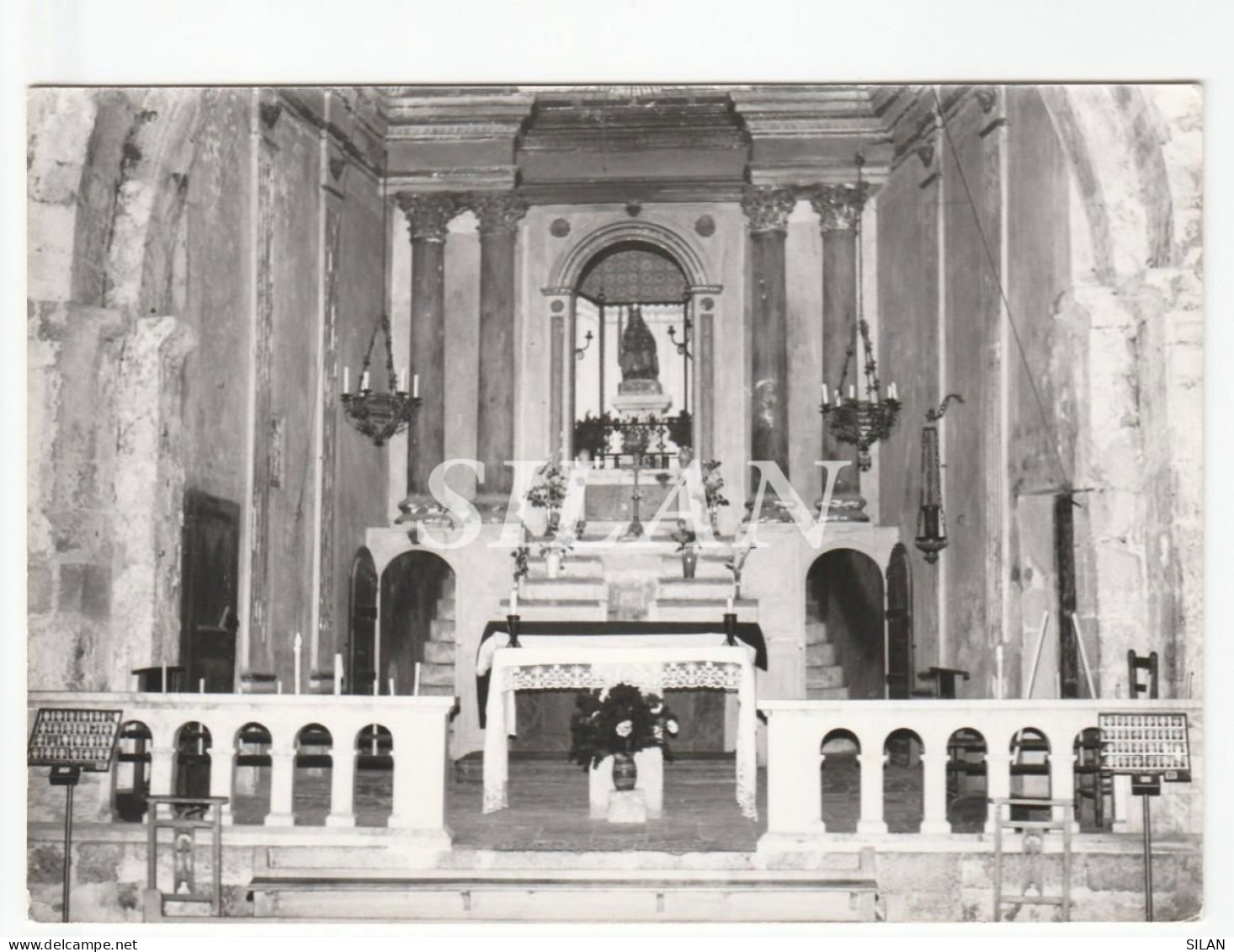 Postal / Fotografía Iglesia Nuestra Señora Del Mont Gerona Interior De La Iglesia - Gerona