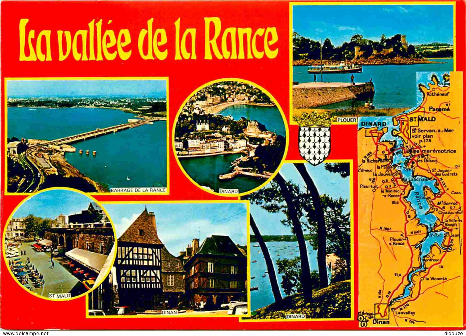 Régions - Bretagne - La Vallée De La Rance - Multivues - Carte Géographique - CPM - Voir Scans Recto-Verso - Bretagne