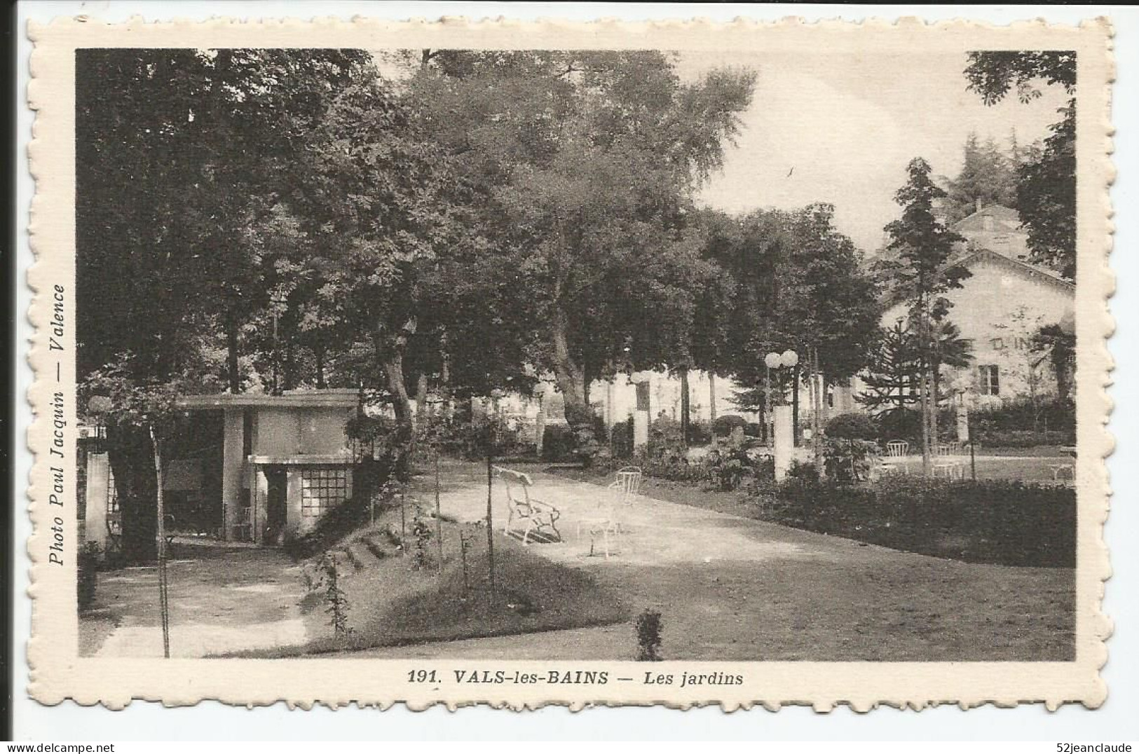 Les Jardins      1930    N° 191 - Vals Les Bains