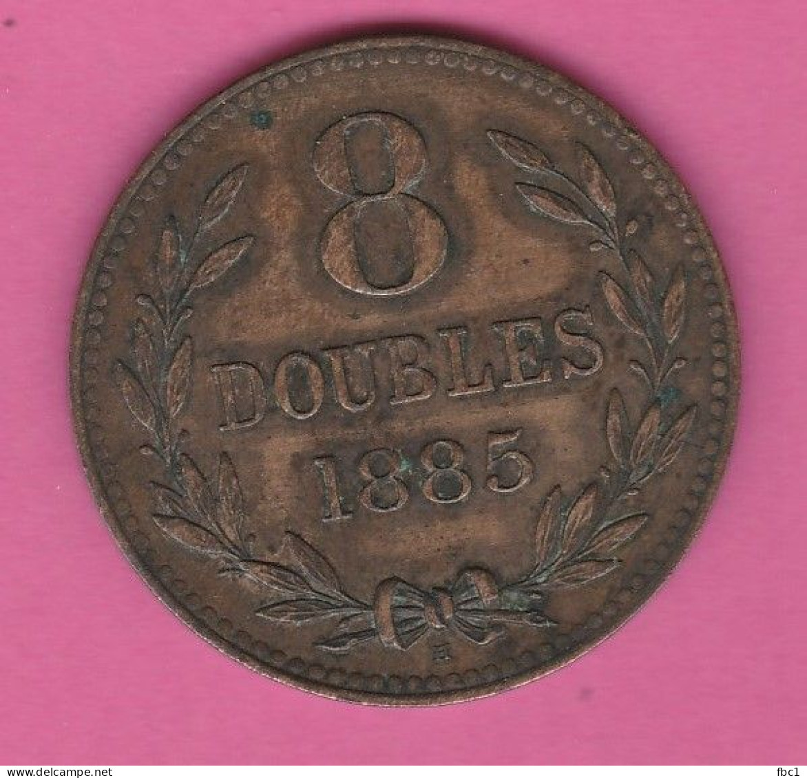 Guernesey - 8 Doubles 1885 - Iles Anglo-normandes