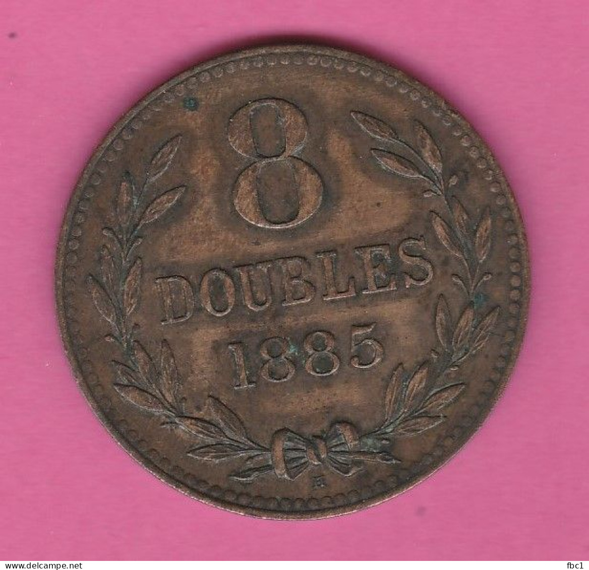 Guernesey - 8 Doubles 1885 - Iles Anglo-normandes