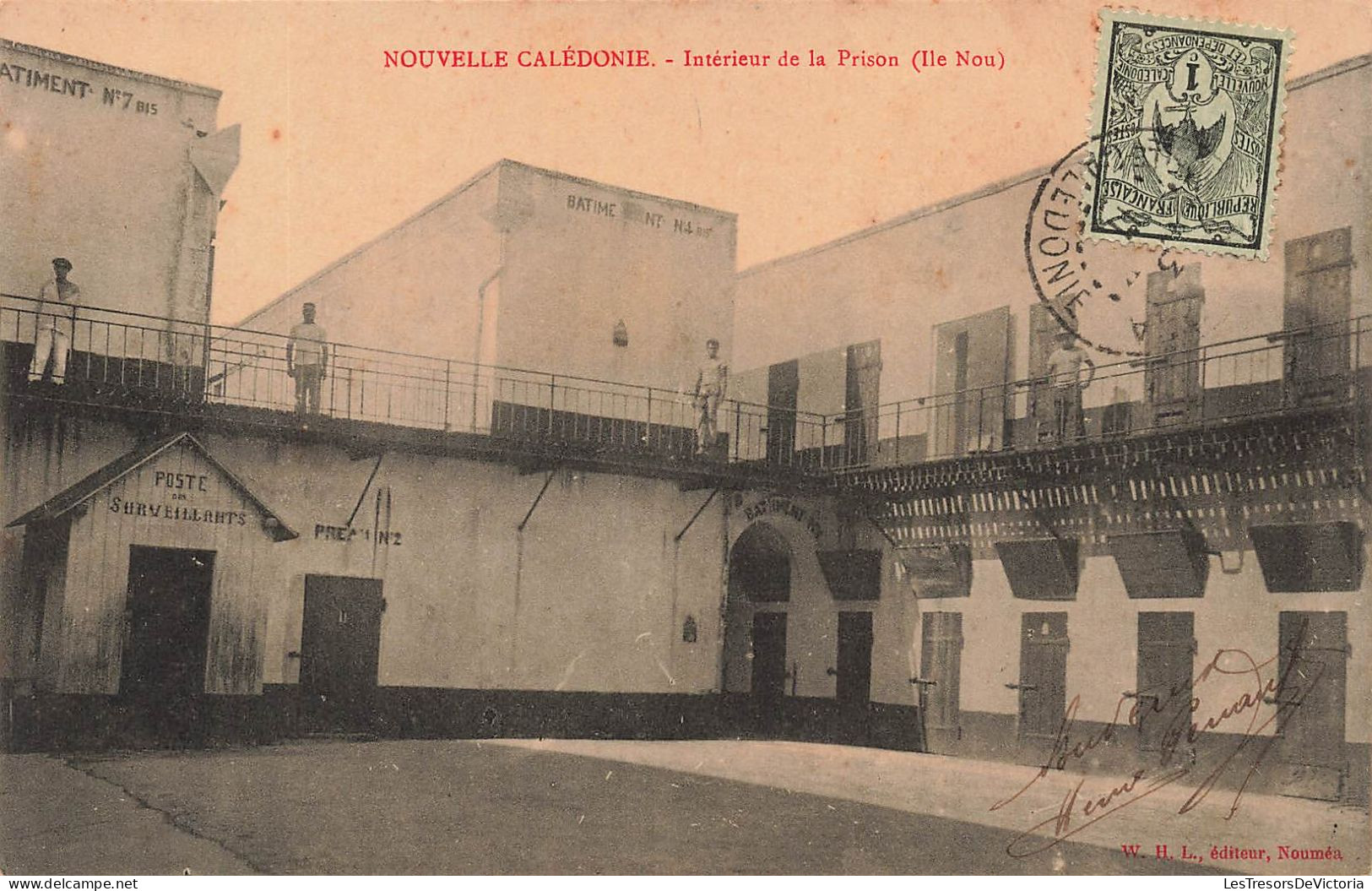 NOUVELLE CALEDONIE - Intérieur De La Prison (Ile Nou) - Animé - Carte Postale Ancienne - New Caledonia
