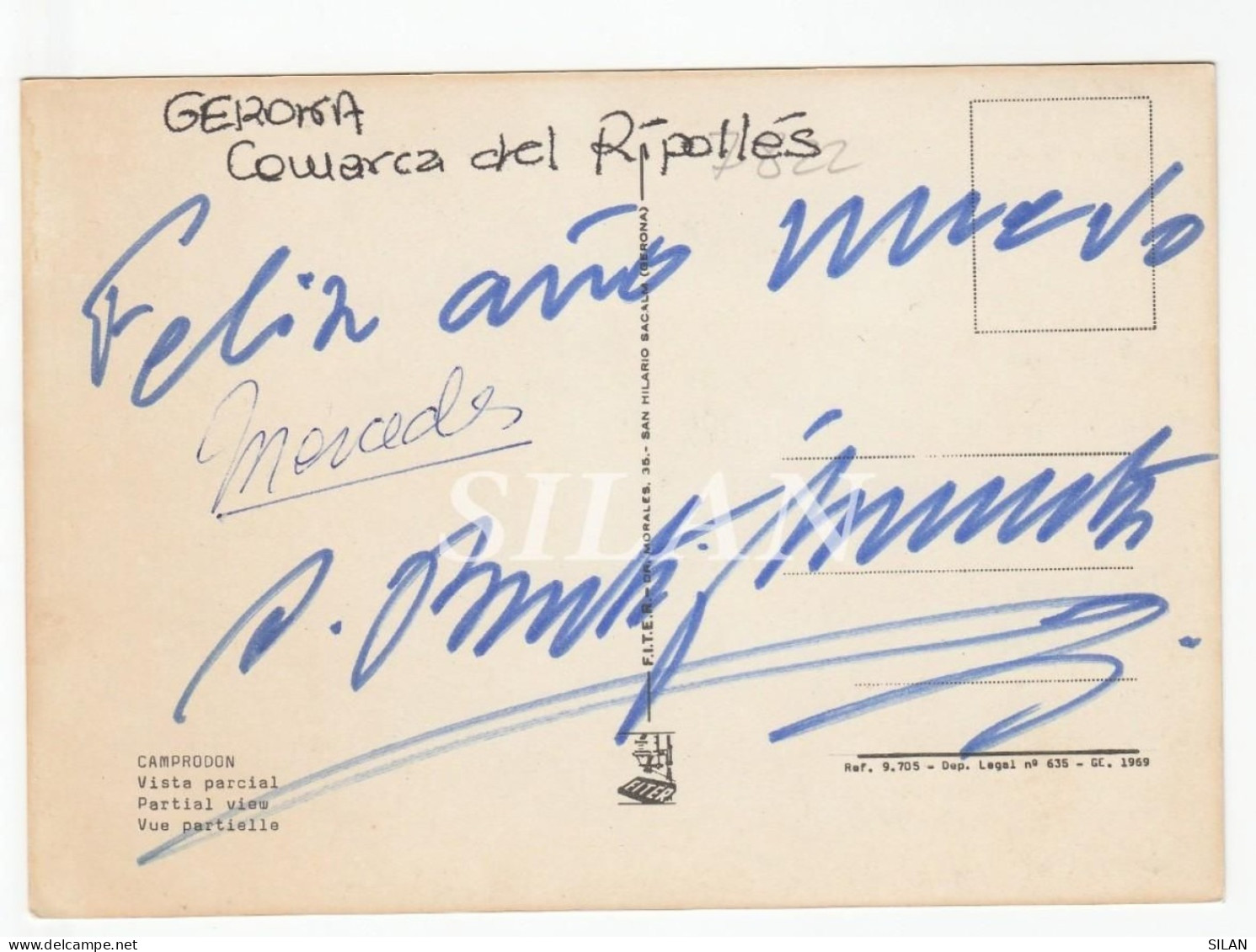 Postal Camprodon Gerona Vista Parcial 1969 - Gerona