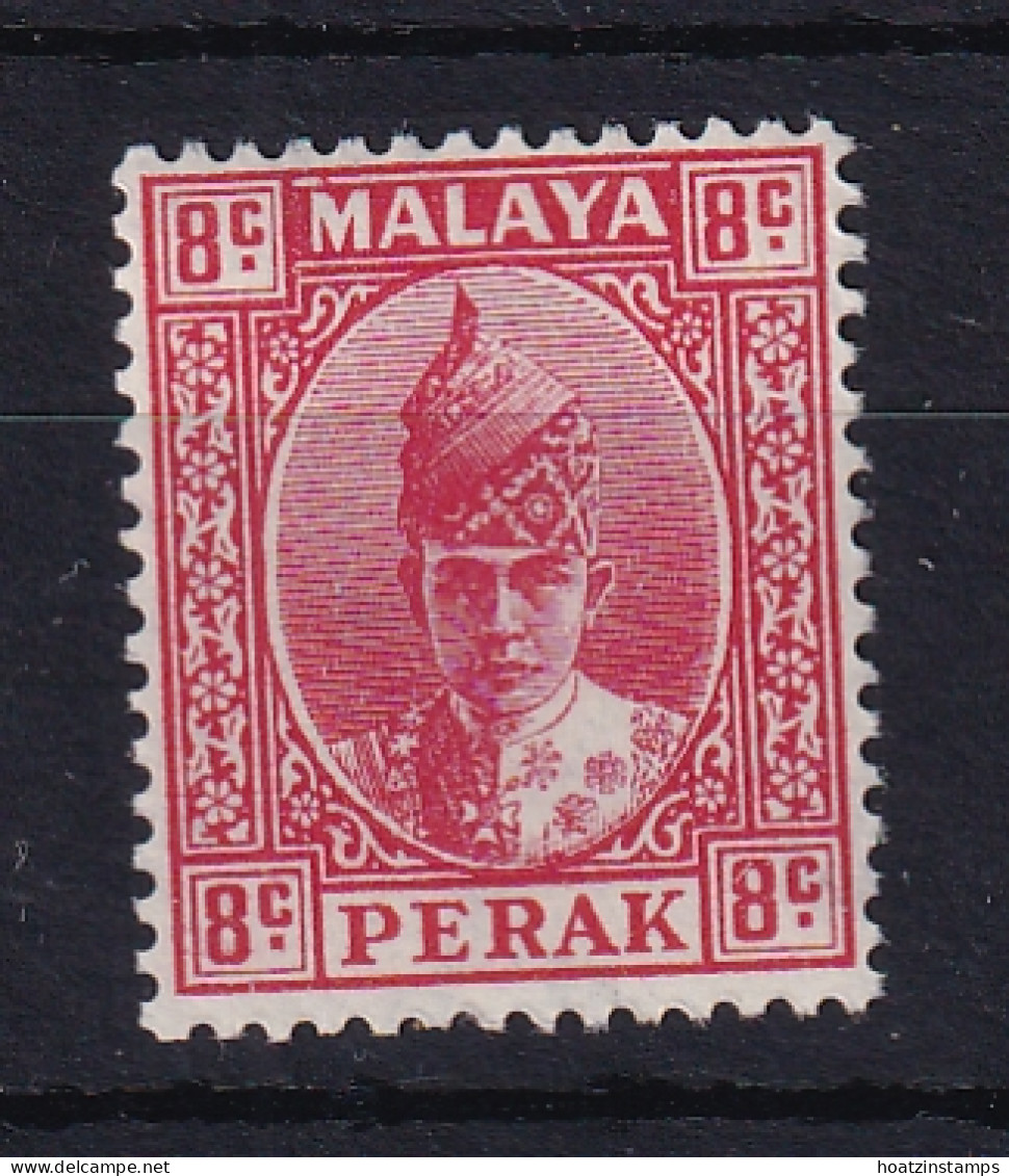 Malaya - Perak: 1938/41   Sultan Iskandar   SG111    8c   Scarlet    MNH - Perak