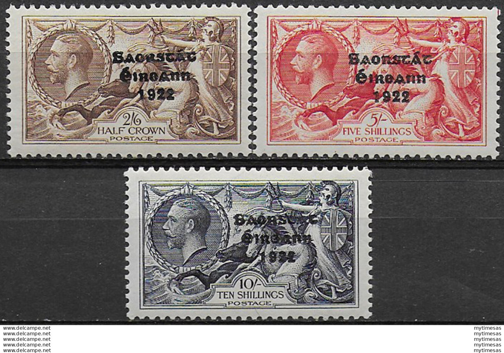 1935 Irlanda Cavalli Marini 3v. MNH SG N. 99/101 - Andere & Zonder Classificatie