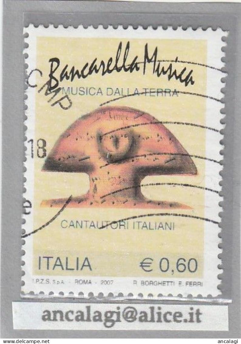 USATI ITALIA 2007 - Ref.1058 "BANCARELLA MUSICA" 1 Val. - - 2001-10: Used