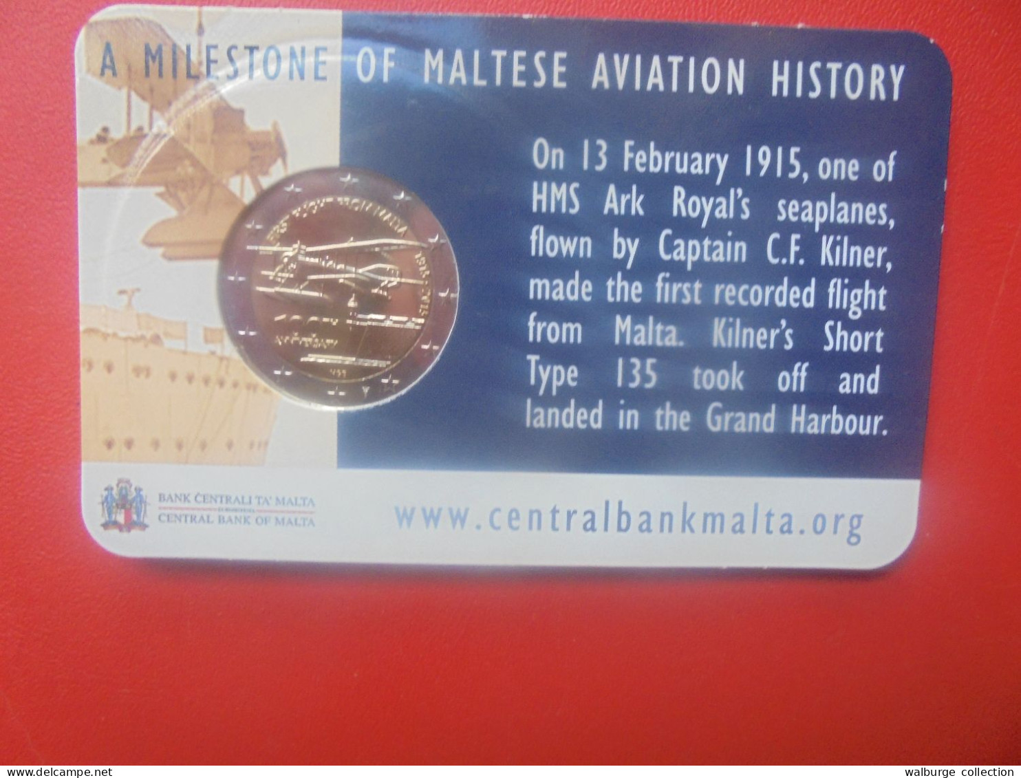 +++PRIX CADEAU+++MALTE 2 EURO 2015 "Avion" ( PRESENTATION UNIQUE D'UNE SEULE SEMAINE !) - Malta