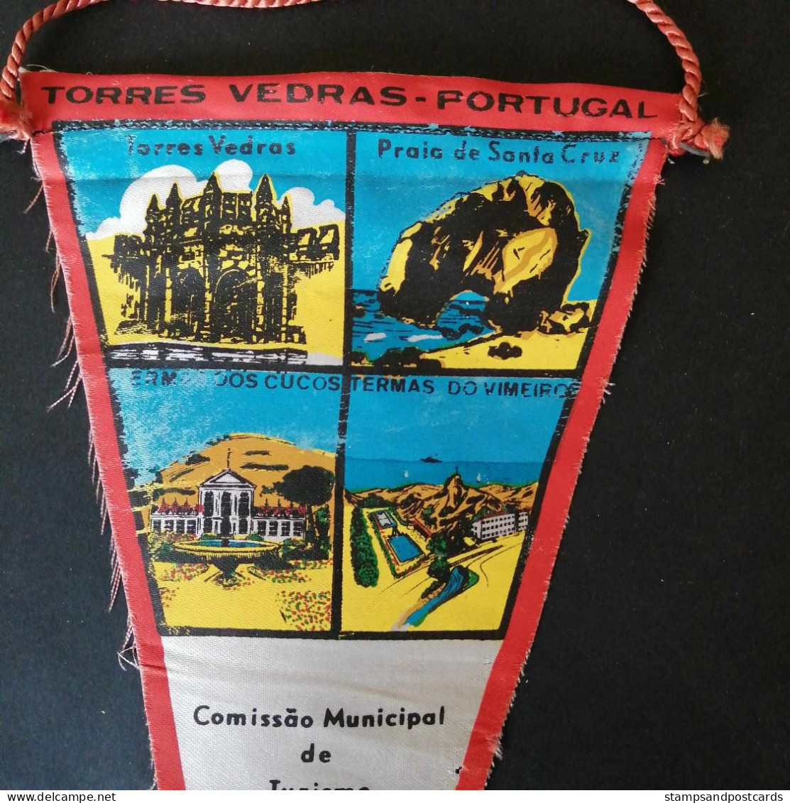 Portugal Torres Vedras Santa Cruz Termas Do Vimeiro SPA Fanion Touristique Touristic Pennant - Other & Unclassified