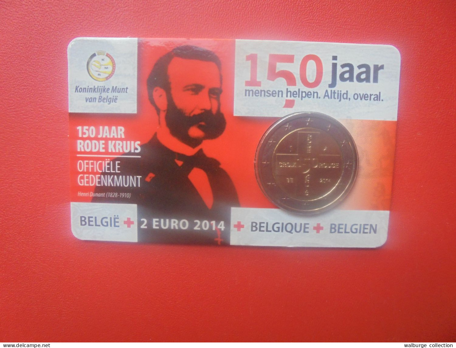 +++PRIX CADEAU+++BELGIQUE 2 EURO 2014 "CROIX-ROUGE" Version Flamande ( PRESENTATION UNIQUE D'UNE SEULE SEMAINE !) - België