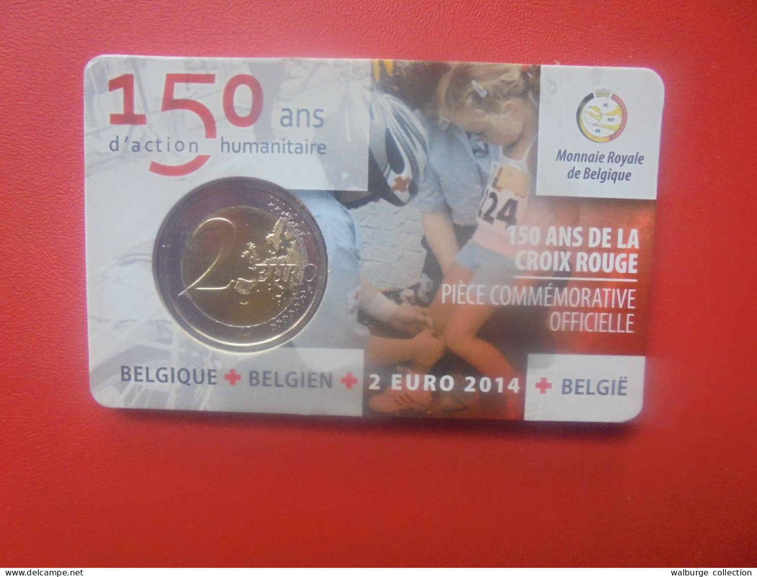 +++PRIX CADEAU+++BELGIQUE 2 EURO 2014 "CROIX-ROUGE" Version Flamande ( PRESENTATION UNIQUE D'UNE SEULE SEMAINE !) - België