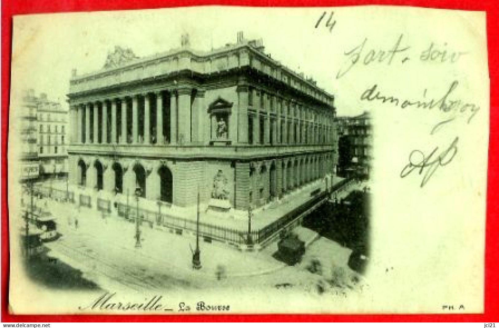 13 - MARSEILLE - LA BOURSE - CPA ANIMÉE (163)_CP203 - Otros Monumentos