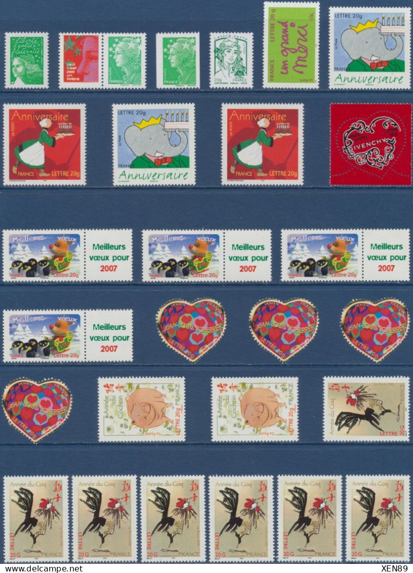 TIMBRES EUROS NEUFS ** - SANS VALEUR FACIALE -- Explications Ci-dessous - Remise 20 + 5 % -- - Collections