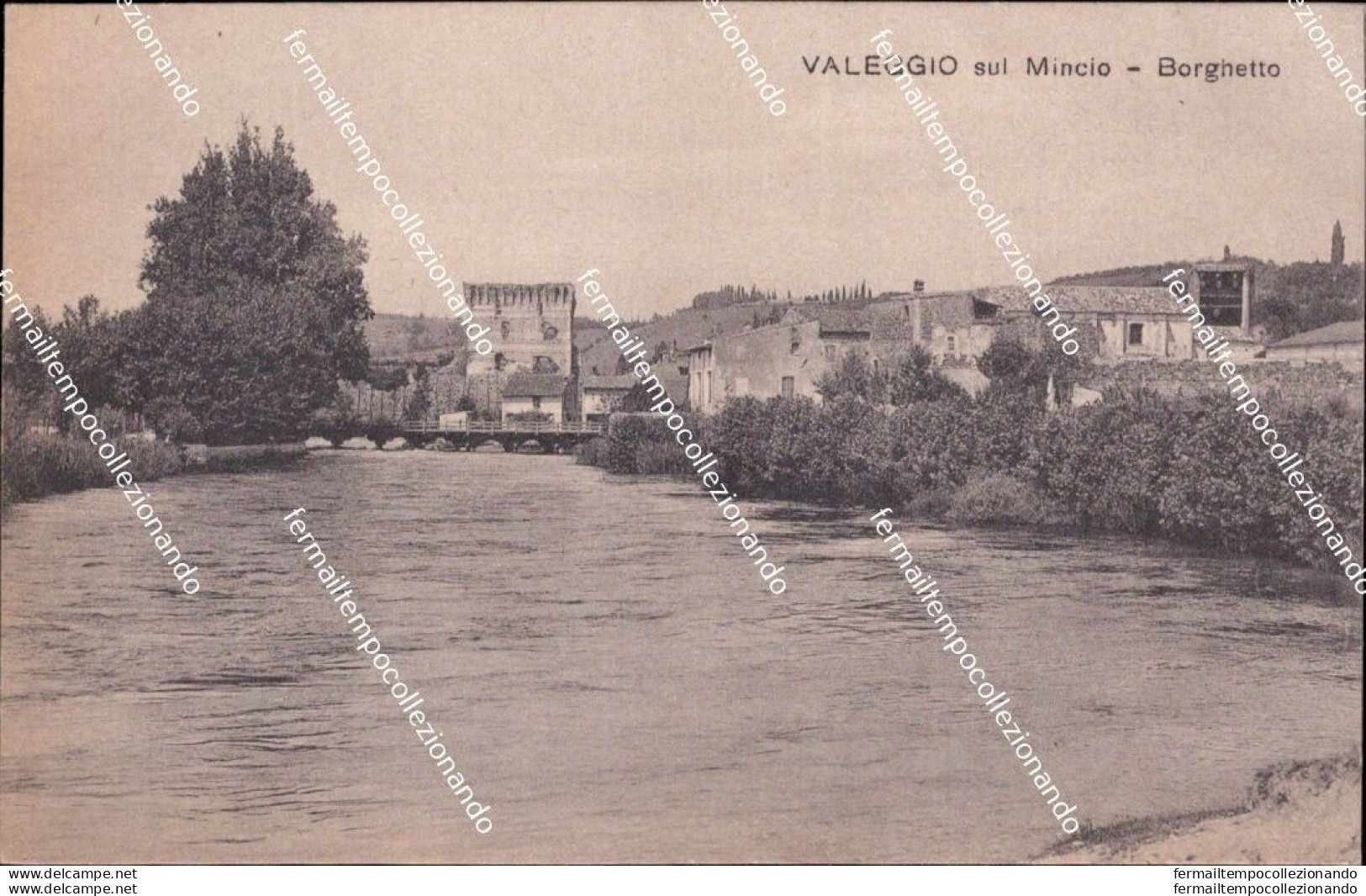 Bl664 Cartolina Valeggio Sul Mincio Borghetto Provincia Di Verona Veneto - Verona