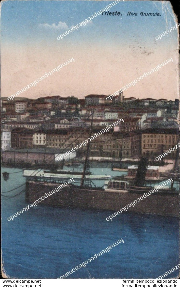 Be693 Cartolina Trieste Citta'  Riva Grumula Friuli - Trieste