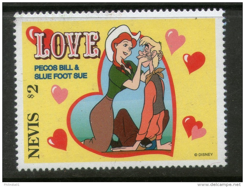 Nevis 1996 Disney&acute;s Sweethearts- Pecob Bill Slue Foot Sue Love Sc 975i Walt Disney Animation Cartoon Film MNH 3195 - Disney