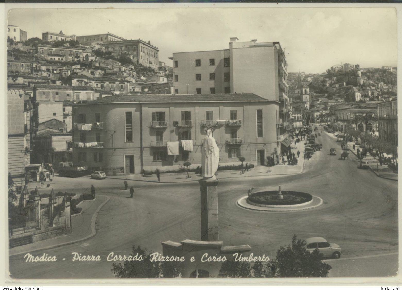 MODICA -RAGUSA -PIAZZA CORRADO RIZZONE E CORSO UMBERTO - Ragusa