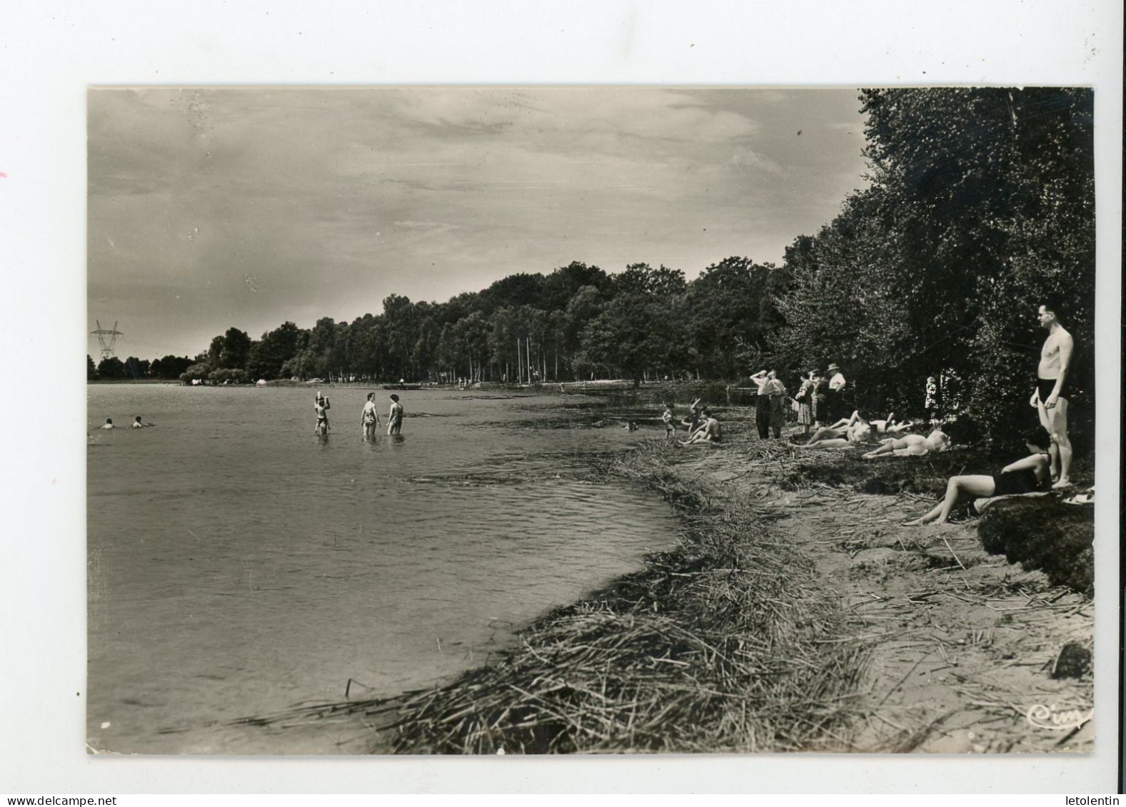 CPSM: 18 - ARGENT-S-SAULDRE  - ETANG DU PUITS - GRANDE PLAGE !! - Argent-sur-Sauldre