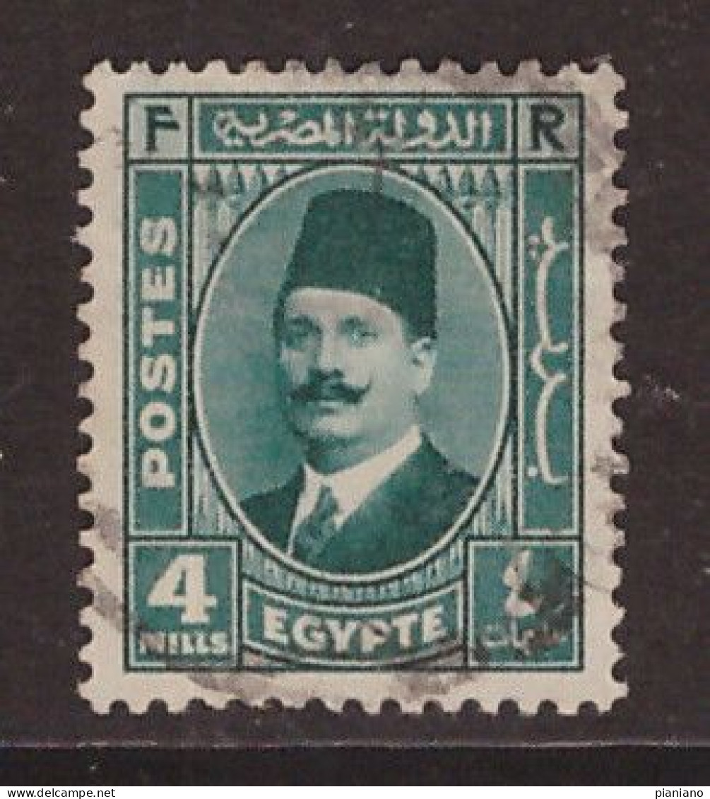 Rino1Pg7Rig3PIA - EGITTO - 1927-32 : Re Fuad 1°   - (Yv 121A) - Used Stamps