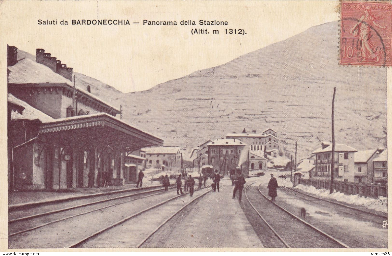 (261) CPA  Saluti Da Bardonecchia  Panorama Della Stazione - Transports