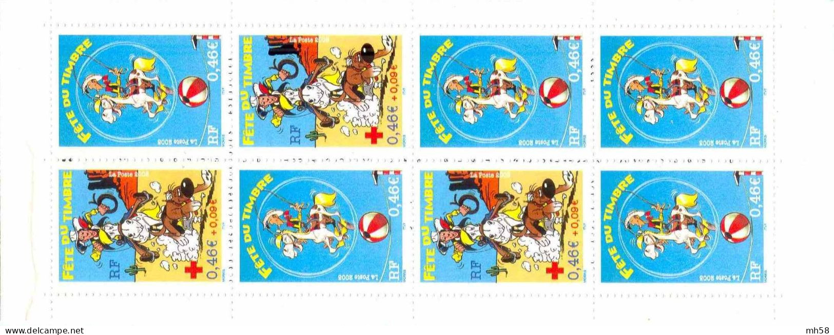 FRANCE 2003 - Journée Du Timbre Lucky Luke - Bande Carnet N° BC 3546a Non Pliée Neuf ** - Tag Der Briefmarke