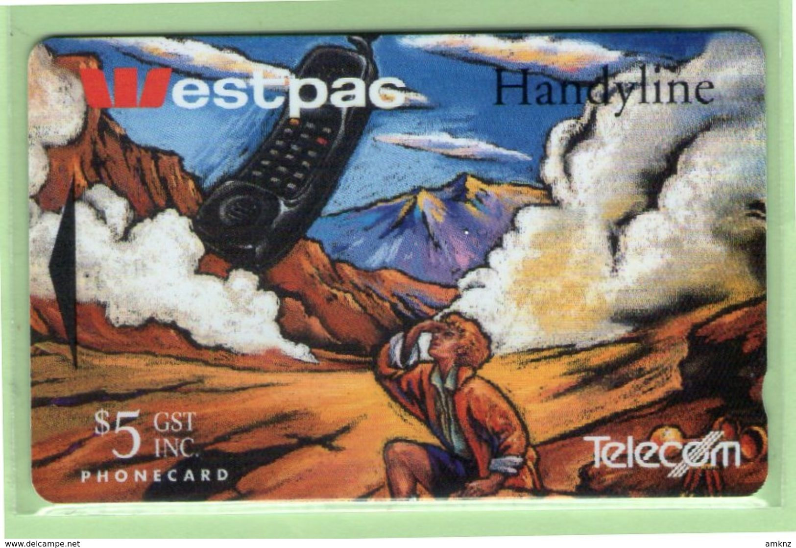 New Zealand - 1993 Westpac Handyline - $5 Volcano - NZ-A-16 - Mint - New Zealand