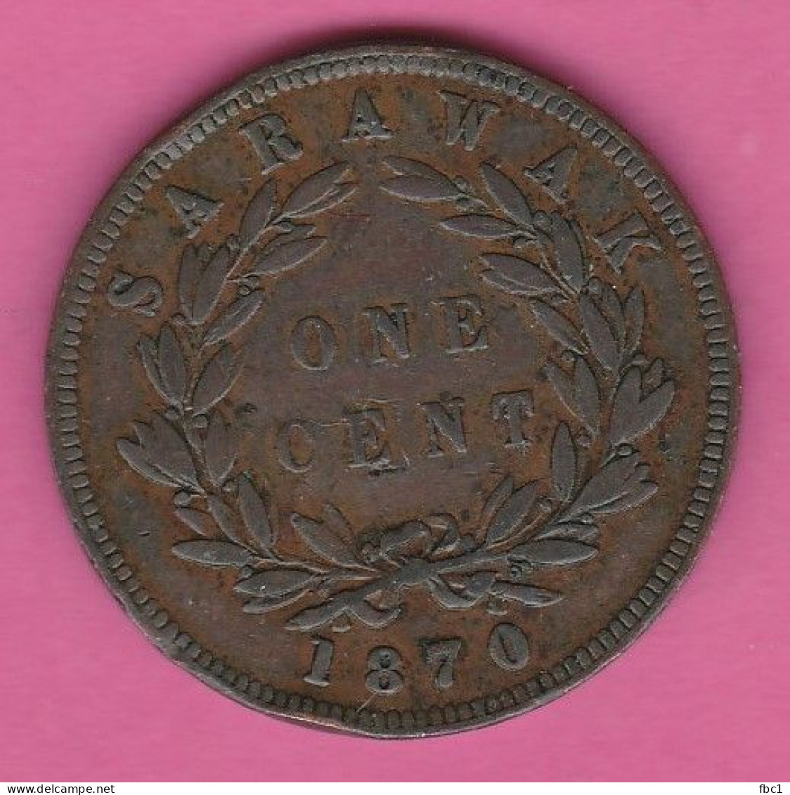 Sarawak - One Cent - 1870 - Charles J. Brooke Rajah - Kolonies