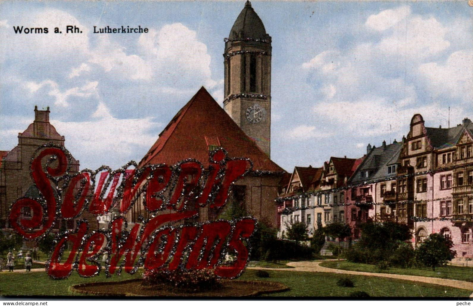 N°489 W -cpa Souvenir De Worms - Greetings From...