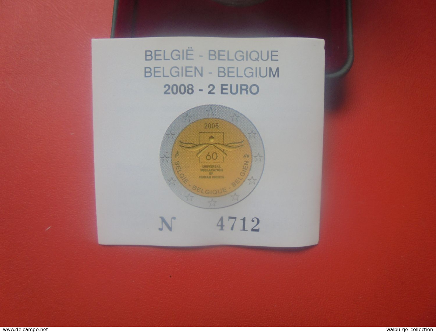 +++PRIX CADEAU+++BELGIQUE 2 EURO 2008 En COFFRET "Belle Epreuve" ( PRESENTATION UNIQUE D'UNE SEULE SEMAINE !) - Belgium