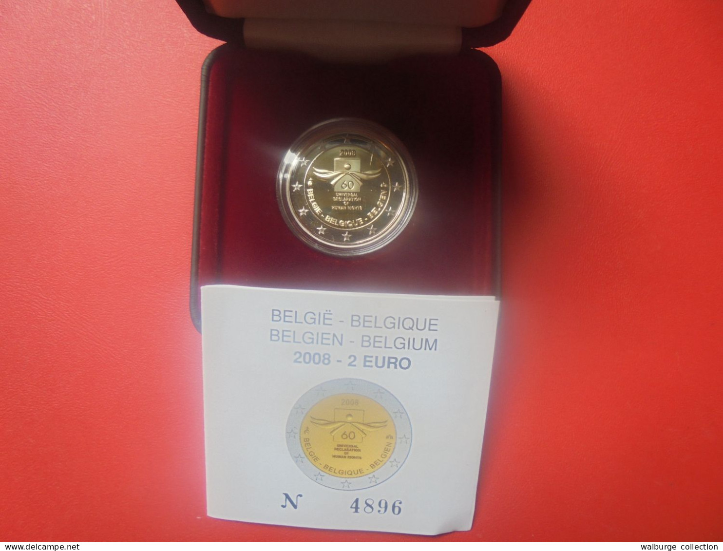 +++PRIX CADEAU+++BELGIQUE 2 EURO 2008 En COFFRET "Belle Epreuve" ( PRESENTATION UNIQUE D'UNE SEULE SEMAINE !) - België