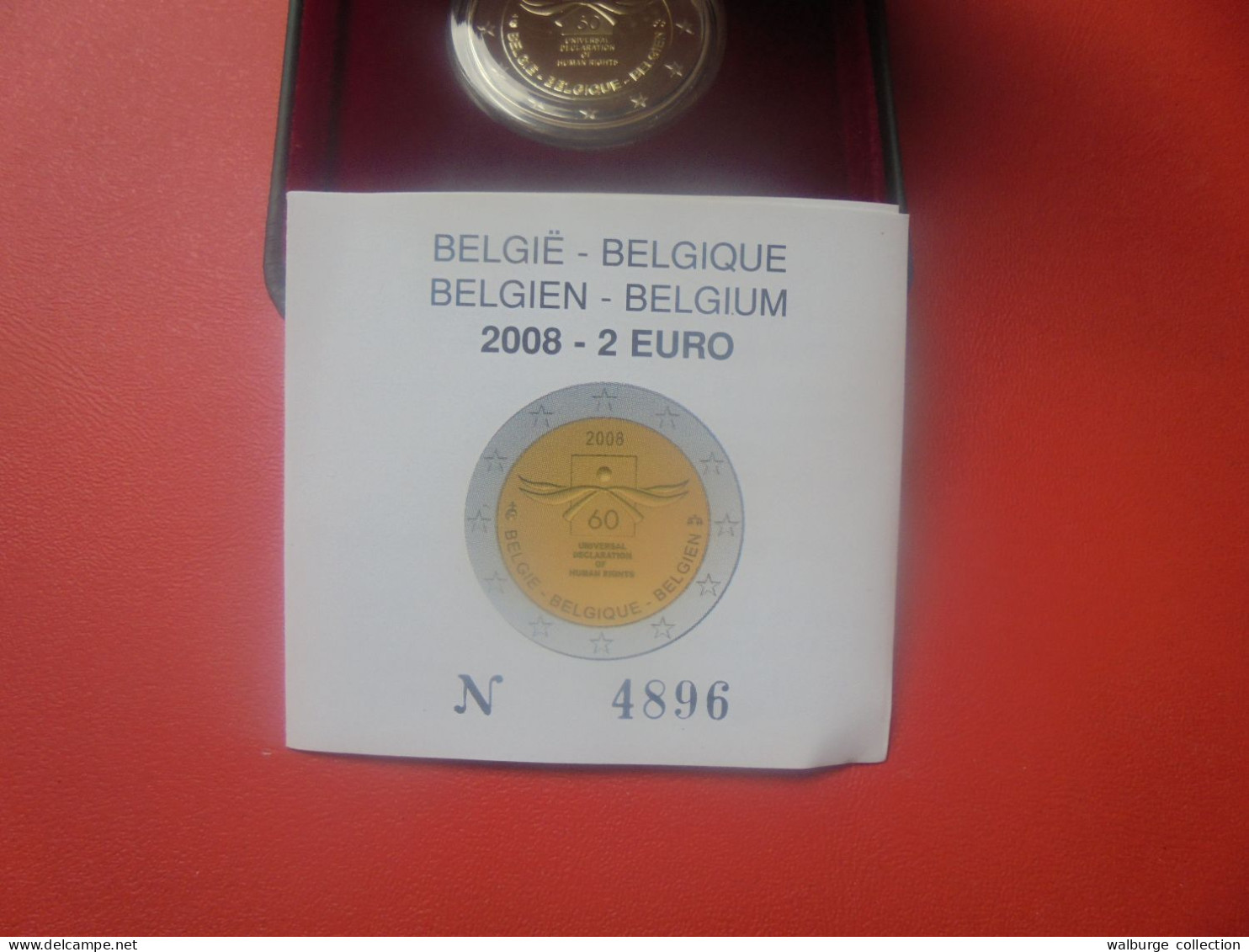 +++PRIX CADEAU+++BELGIQUE 2 EURO 2008 En COFFRET "Belle Epreuve" ( PRESENTATION UNIQUE D'UNE SEULE SEMAINE !) - België