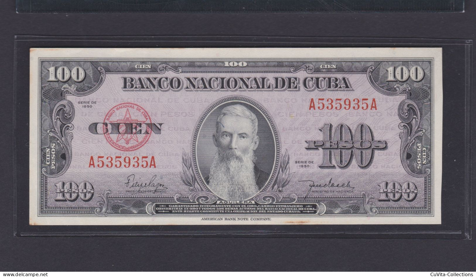 CUBA 1000 PESOS 1950 EBC+ / AU - Kuba