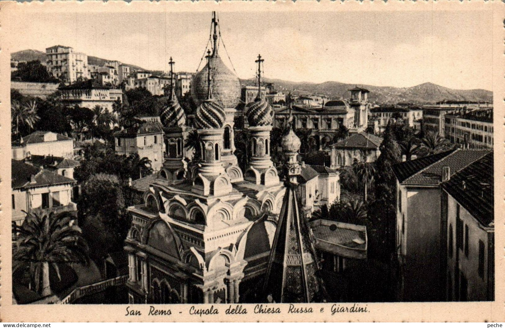 N°490 W -cpa San Remo -Cupola Della Chiesa Russa- - San Remo