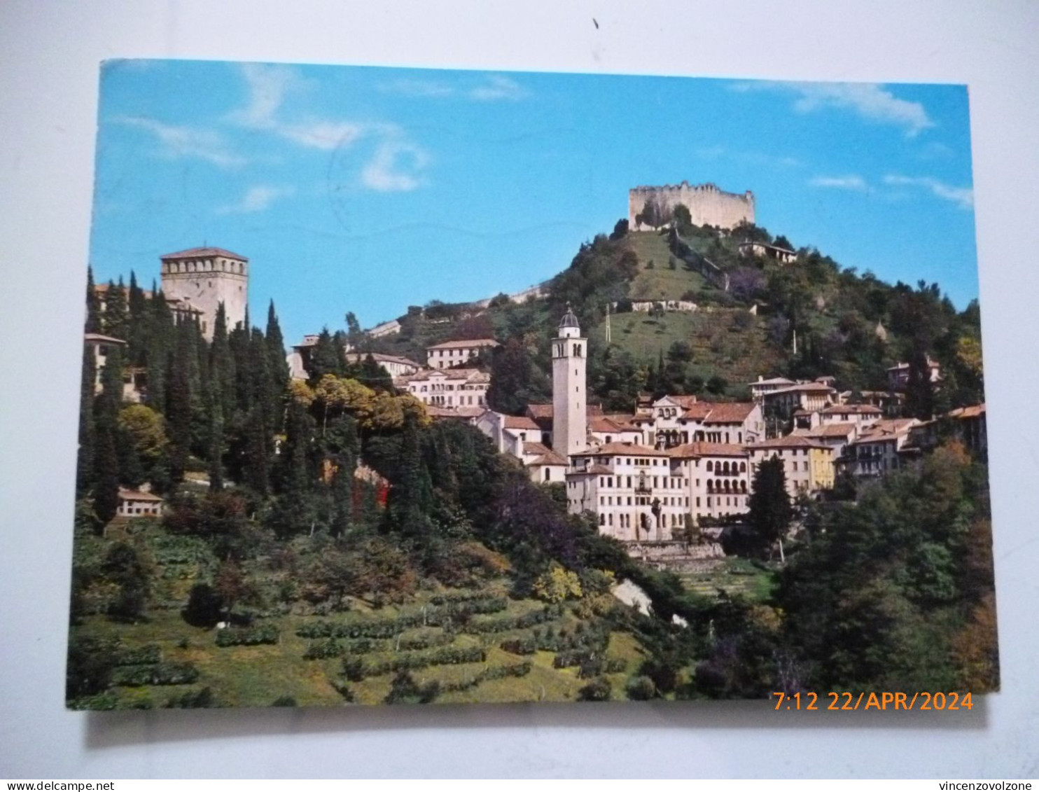 Cartolina Viaggiata "ASOLO Panorama Con La Rocca" 1969 - Treviso