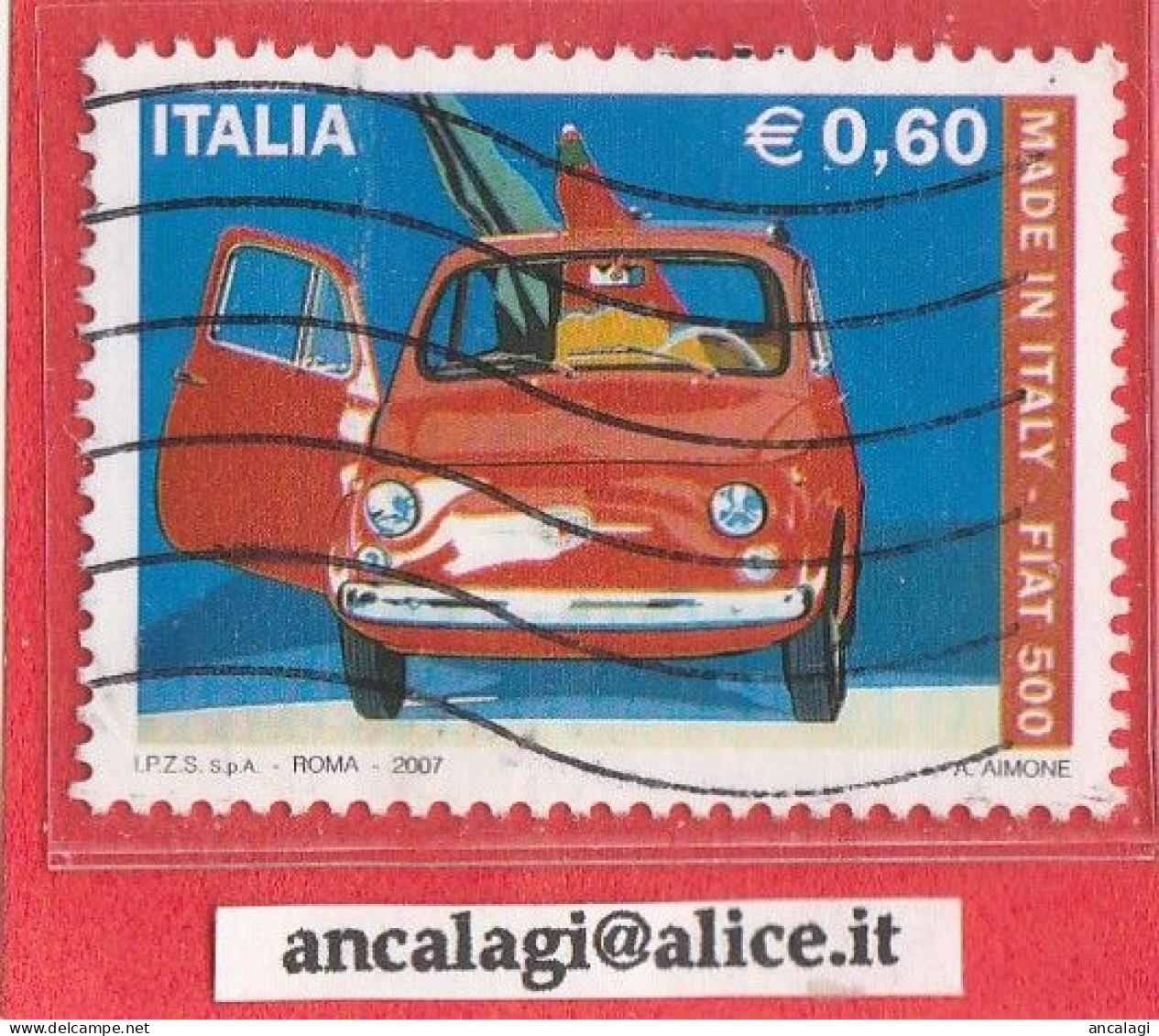 USATI ITALIA 2007 - Ref.1062 "MADE IN ITALY -FIAT 500-" 1 Val. - - 2001-10: Usati